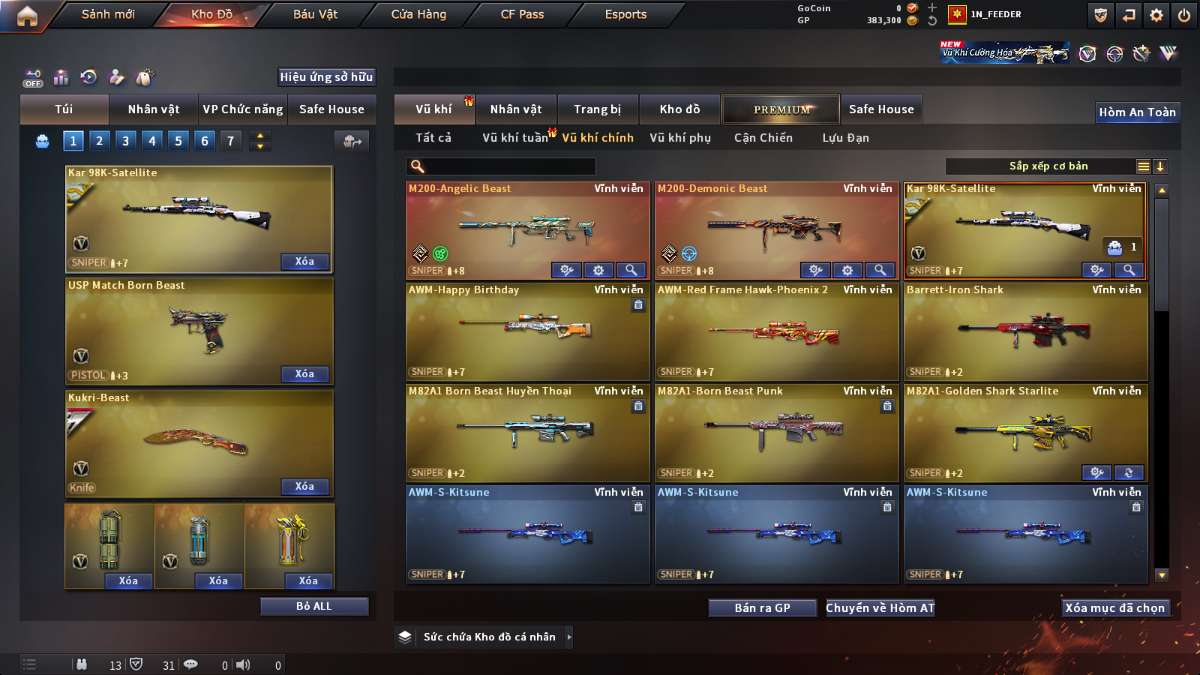shop acc cf uy tin gia re